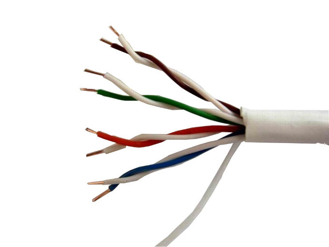Pvc-Lan van de Jasjecat5e Ethernet Kabel aangepast Draadcat6 geel rood